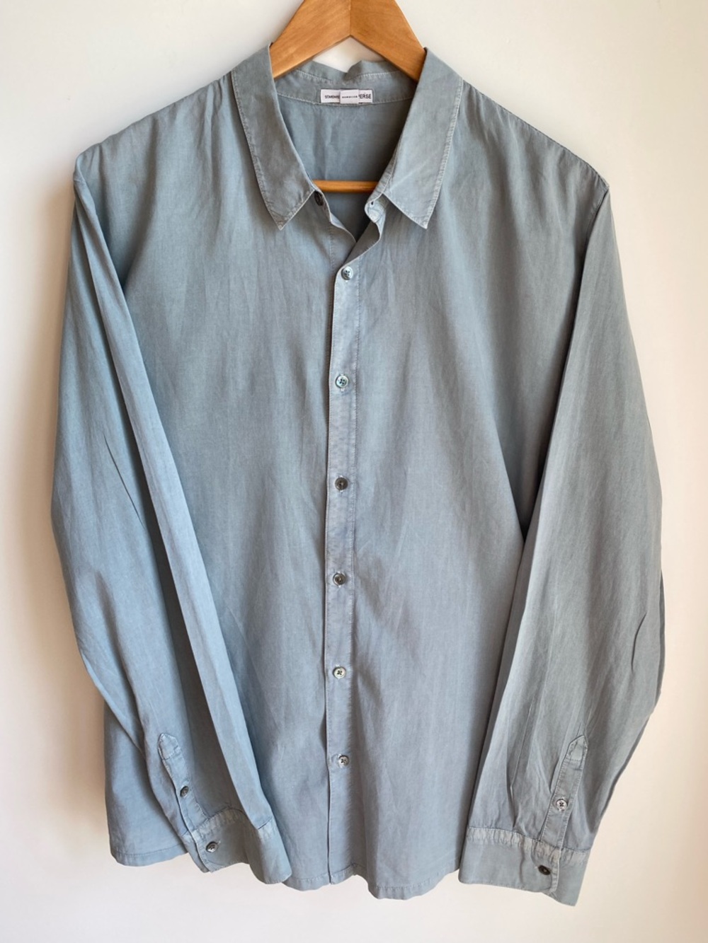 James Perse 100% Cotton Featherweight Button Down Shirt Size 3 L